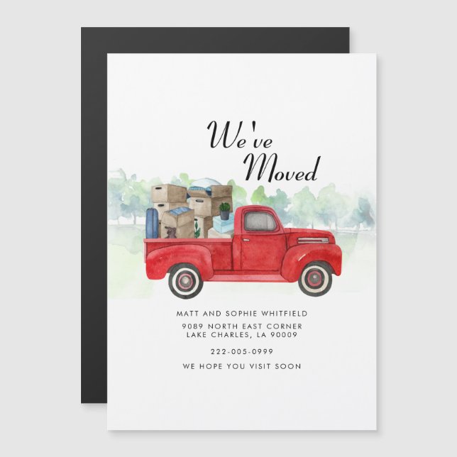 We've Moved Change of Address Moving Announcement (Front/Back)