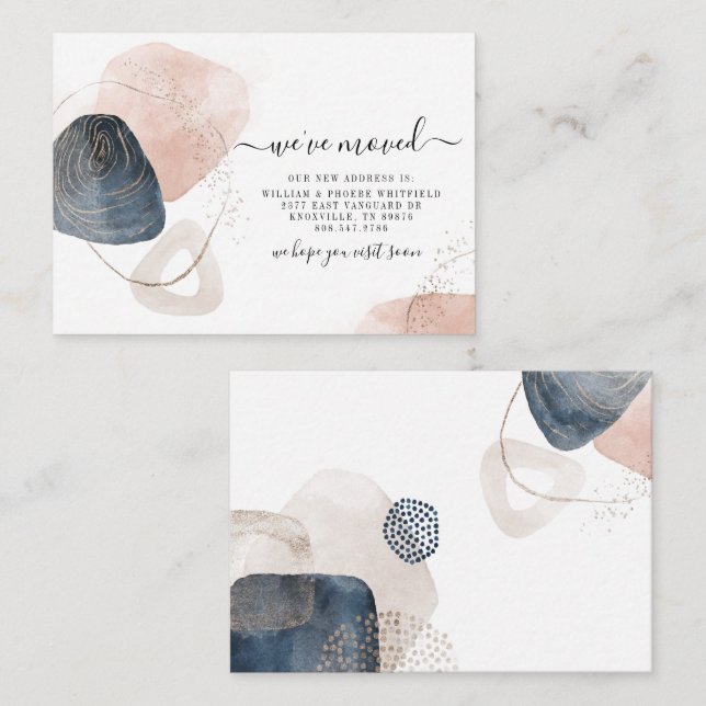  We've Moved Change of Address Moving Announcement (Front/Back)