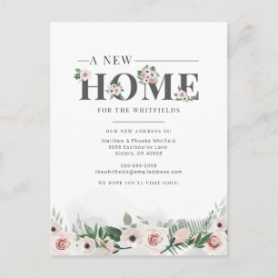 We've Moved Change of Address Moving Announcement  Postcard