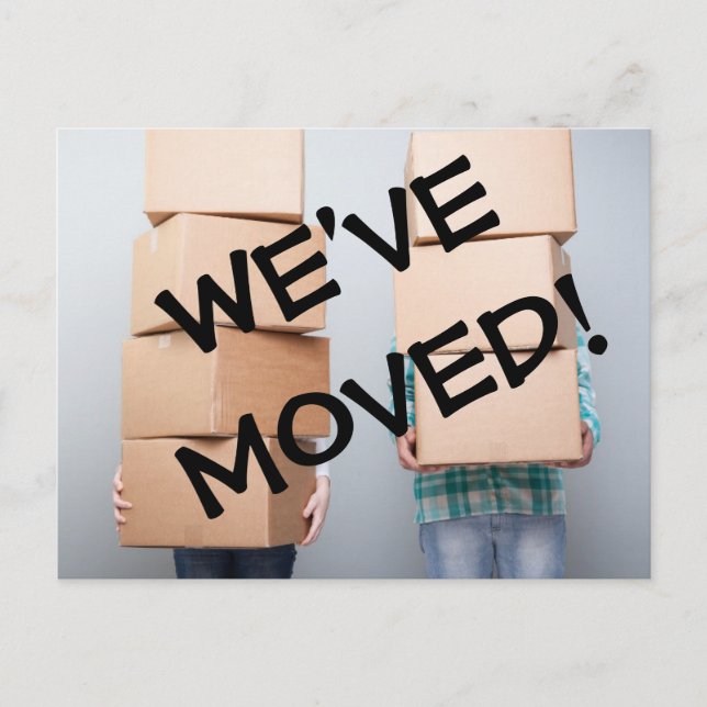 We've Moved Change Of Address Postcard (Front)