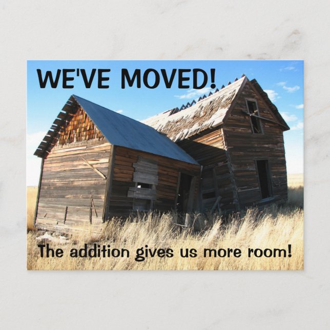 We've Moved Change Of Address Postcard (Front)