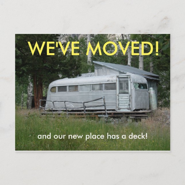We've Moved Change Of Address Postcard (Front)