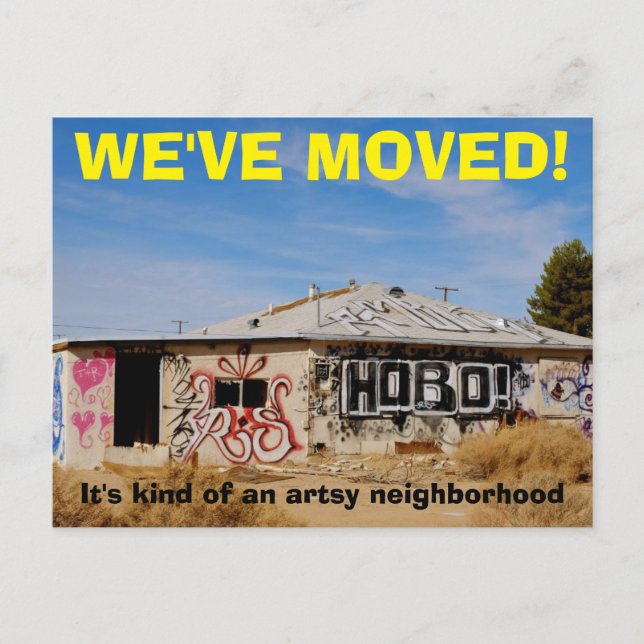 We've Moved Change Of Address Postcard (Front)