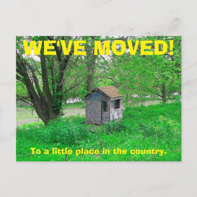 We've Moved Change Of Address Postcard (Front)