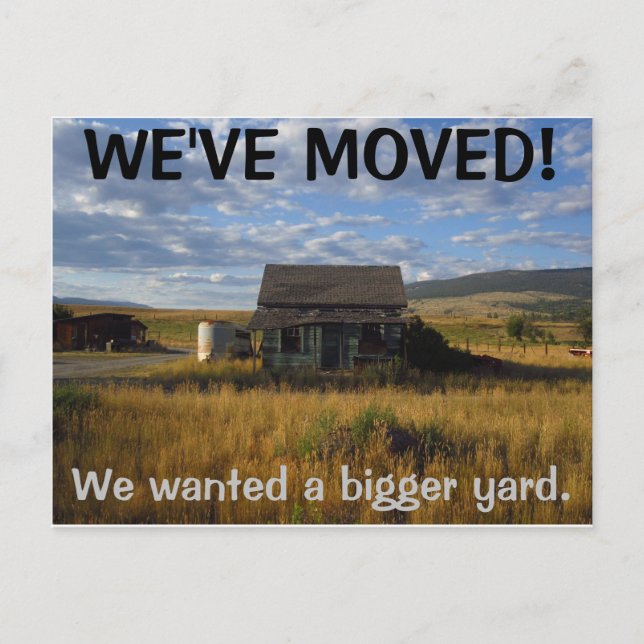 We've Moved Change Of Address Postcard (Front)