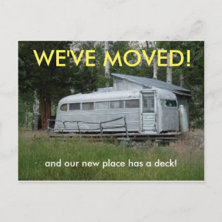 We've Moved Change Of Address Postcard