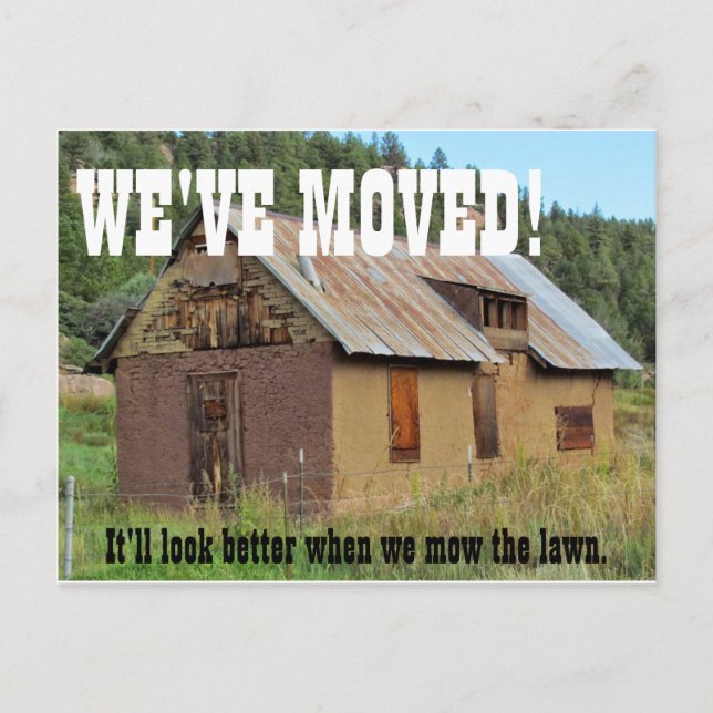 We've Moved Change Of Address Postcard (Front)