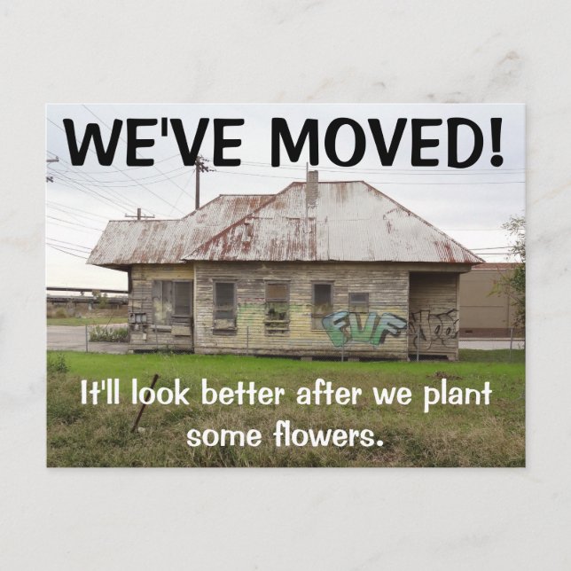 We've Moved Change Of Address Postcard (Front)