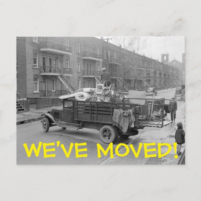 We've Moved Change Of Address Postcard (Front)