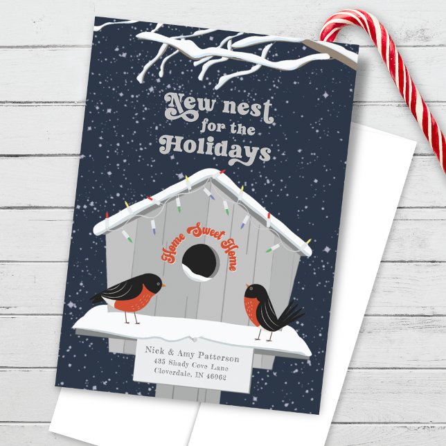 We've Moved Christmas Cards Navy (Creator Uploaded)