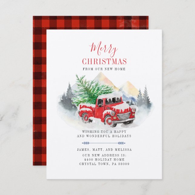 We've Moved Christmas Holidays Moving Announcement (Front/Back)