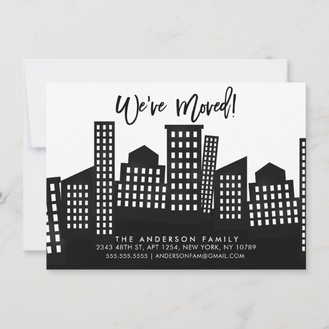 We've Moved City Moving Announcement (Front)