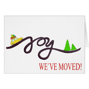 We've Moved Classic Christmas Car