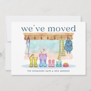 We've Moved Colourful Watercolor Moving Announcement