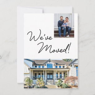 We've moved Custom Photo New Home Address Moving  Holiday Card