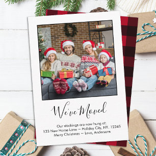 We've Moved Custom Photo New Home Holiday Moving Enclosure Card