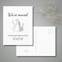 We've Moved Cute Cats Elegant Moving