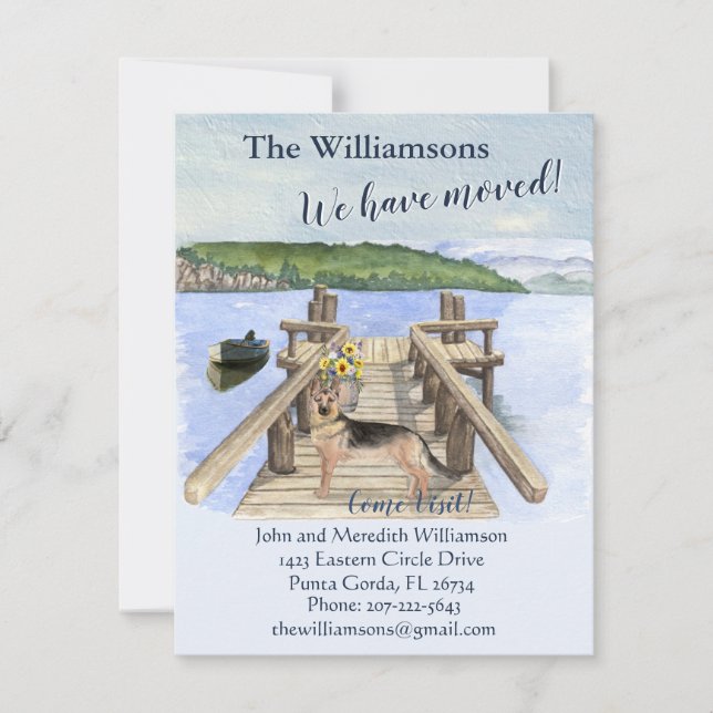 We've Moved Dog Lake Boat Mountain Dock Move    Announcement (Front)