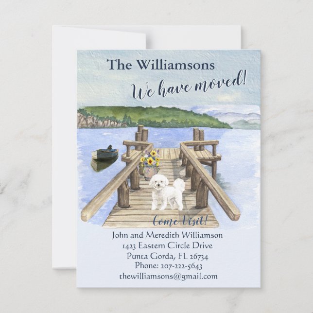 We've Moved Dog Lake Boat Mountain Dock Move    Announcement (Front)