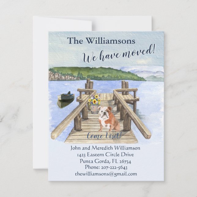 We've Moved Dog Lake Boat Mountain Dock Move   Announcement (Front)