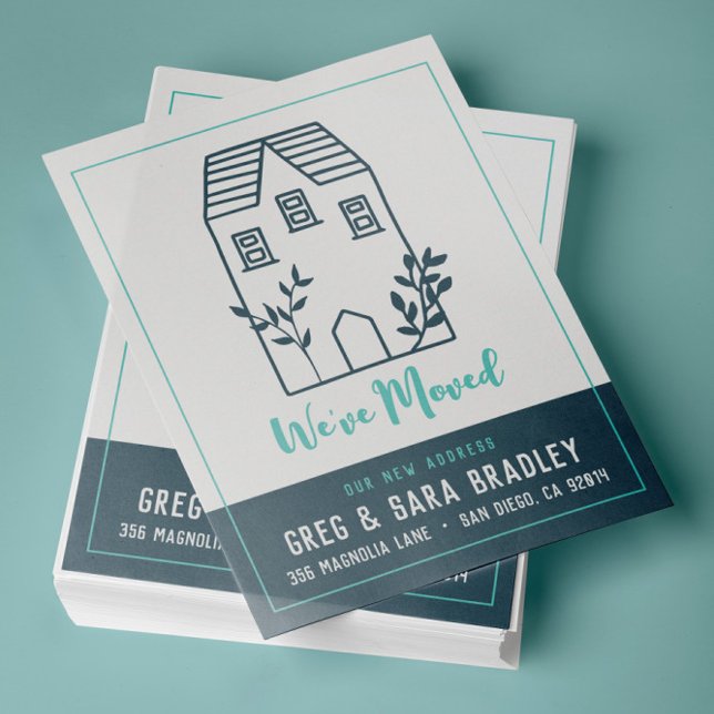 We've Moved Doodle House New Address Card (Creator Uploaded)