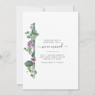 We've Moved Eucalyptus Moving Annnouncement