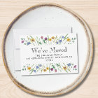We've Moved Floral Moving Announcement Mini Card