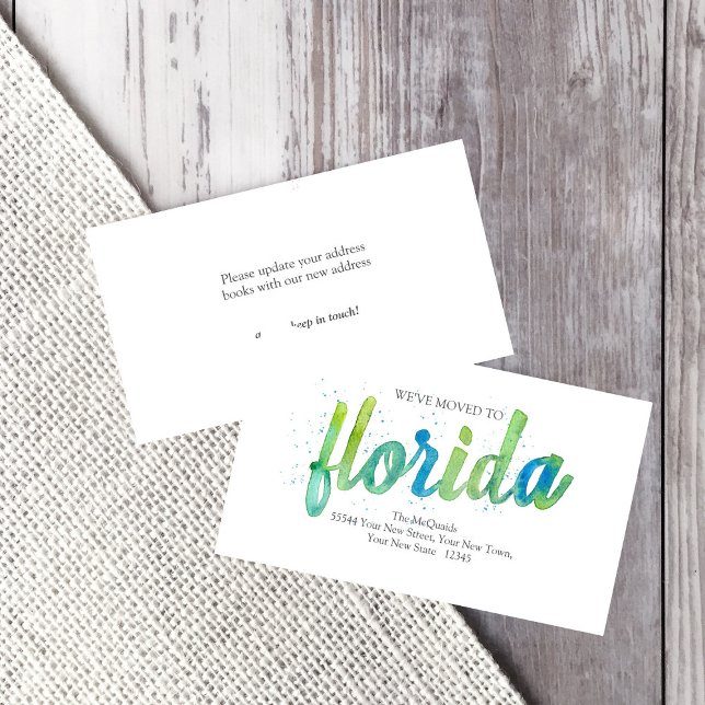 We've Moved Hand Written Announcement Insert Cards (Creator Uploaded)