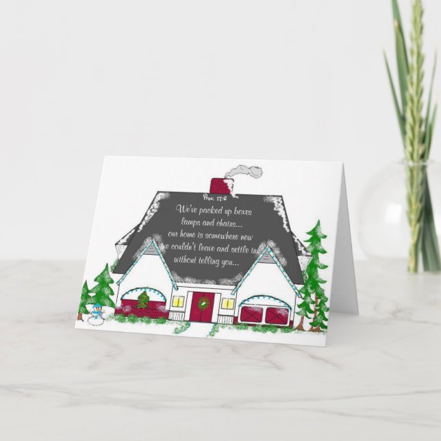 We've Moved... Holiday Card (Front)