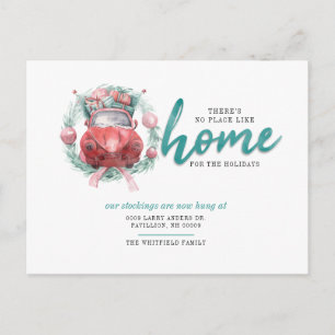We've Moved Holiday Moving No Place Like Home Postcard