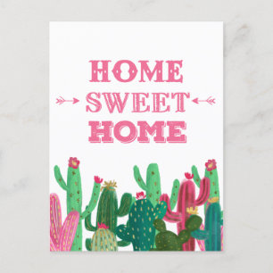 We've Moved Home Sweet Home Postcard