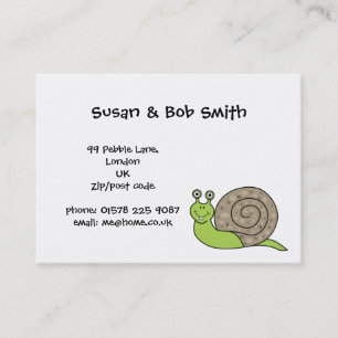 We've Moved House Snails Business Card