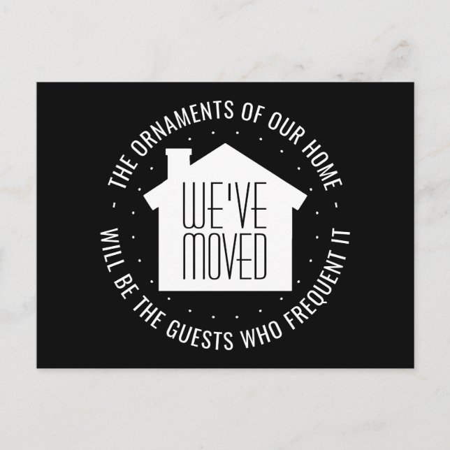 We've Moved Housewarming Invitation New Address (Front)