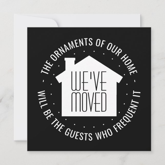 We've Moved Housewarming Invitation New Address (Front)