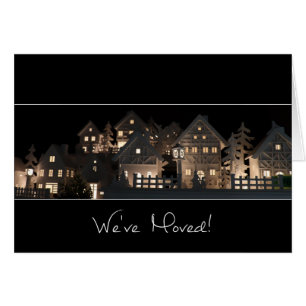 We've Moved Illuminated Christmas Houses