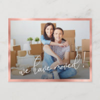 We've Moved Modern Photo Moving Announcement