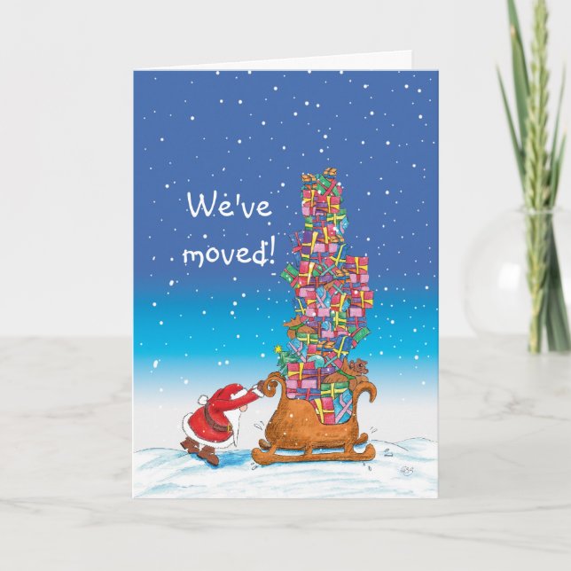 We've moved - Moving Announcement for the Holidays (Front)