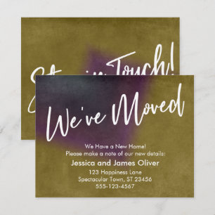 We've Moved Multicolored Grunge Announcement