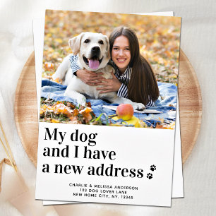 We've Moved My Dog I New Address Pet Photo Moving Announcement