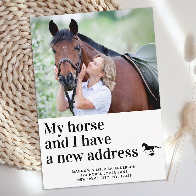 We've Moved My Horse & I New Address Photo Moving Announcement (Creator Uploaded)