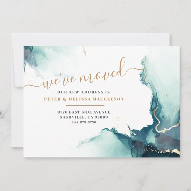 We've Moved New Address Agate Moving Announcement (Front)