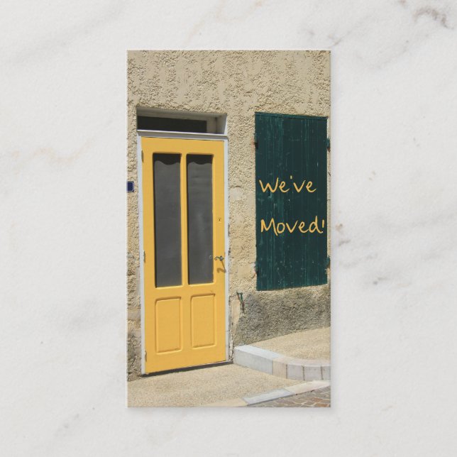 We've Moved - New Address Announcement (Front)