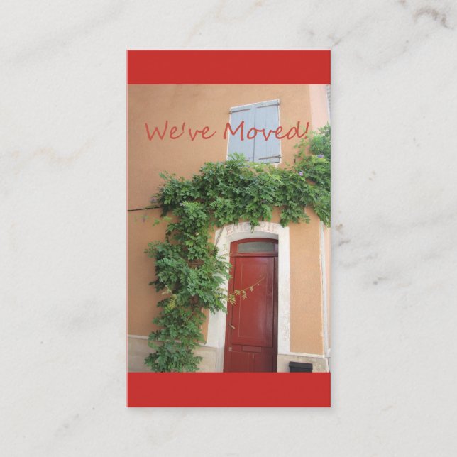 We've Moved - New Address Announcement (Front)