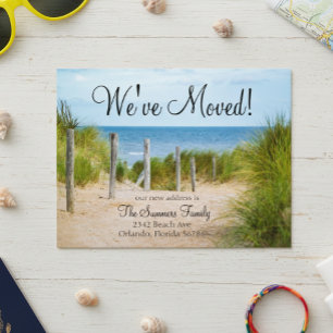 We've Moved New Address Announcement Beach Ocean