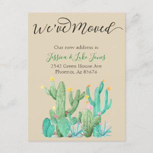 We've Moved New Address Announcement House Cactus