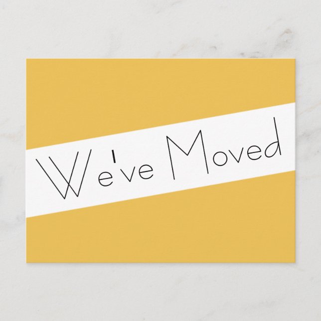 We've Moved New Address Announcement Postcard (Front)