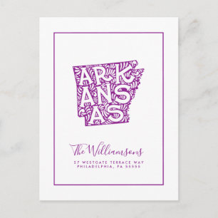 We've Moved   New Address   Arkansas Postcard