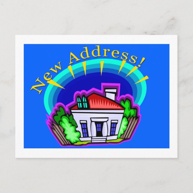 We've Moved New Address Cards (Front)