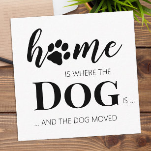We've Moved New Address Dog Moving Announcement