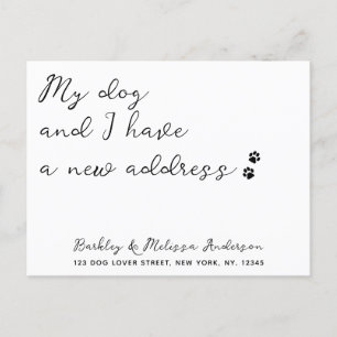 We've Moved New Address Dog Moving Announcement Postcard